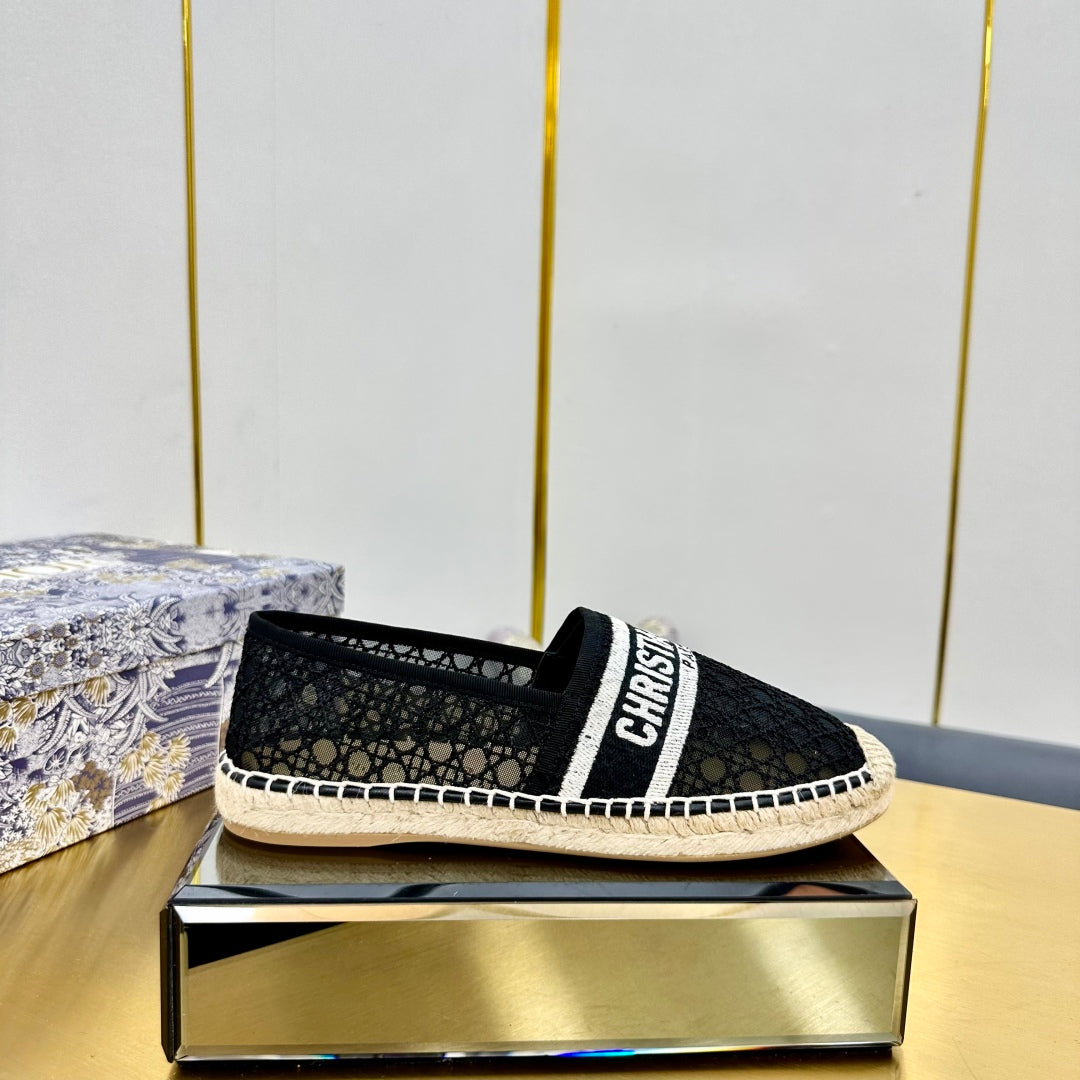 Dior Granville Embroidered Espadrille Flats