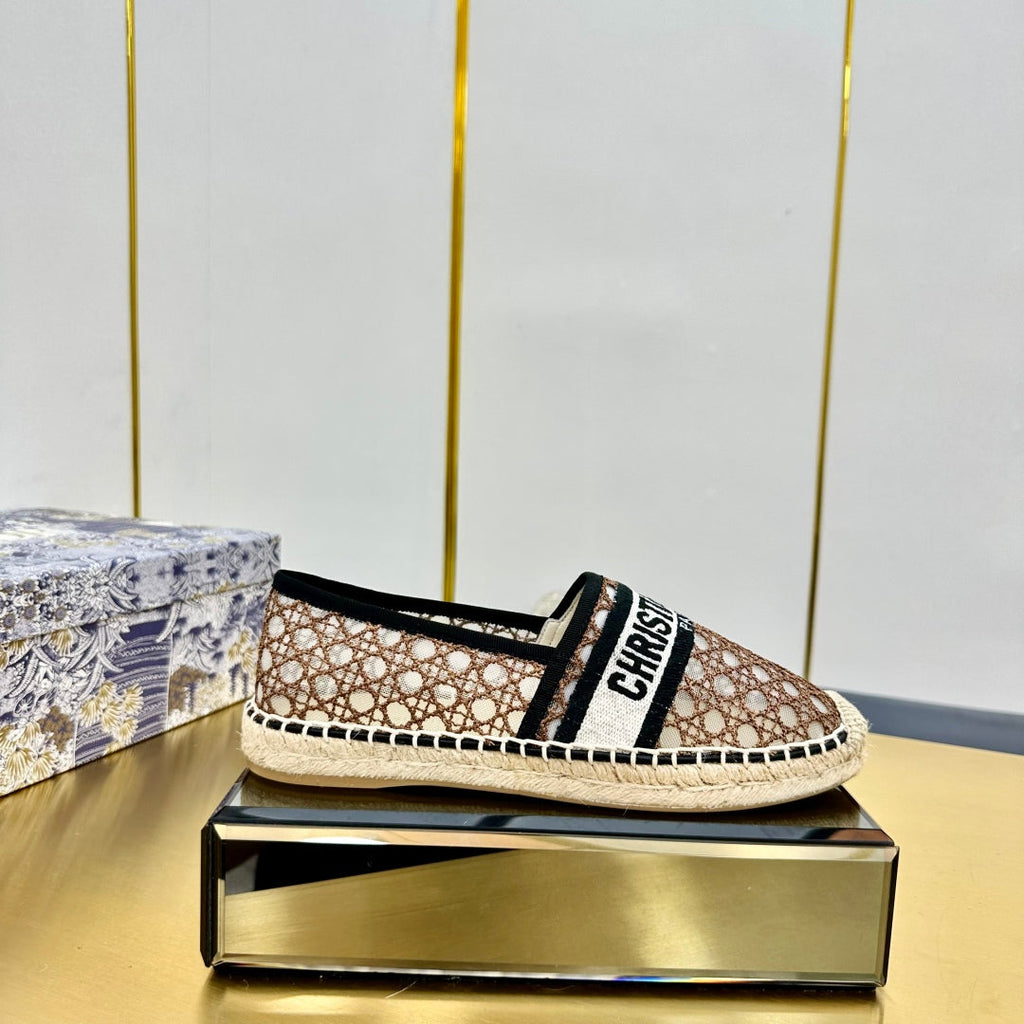 Dior Granville Embroidered Espadrille Flats