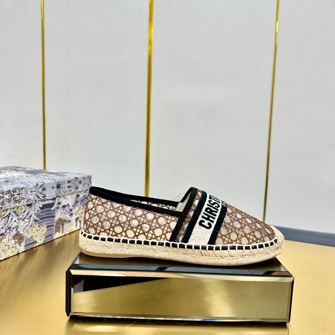 Dior Granville Embroidered Espadrille Flats