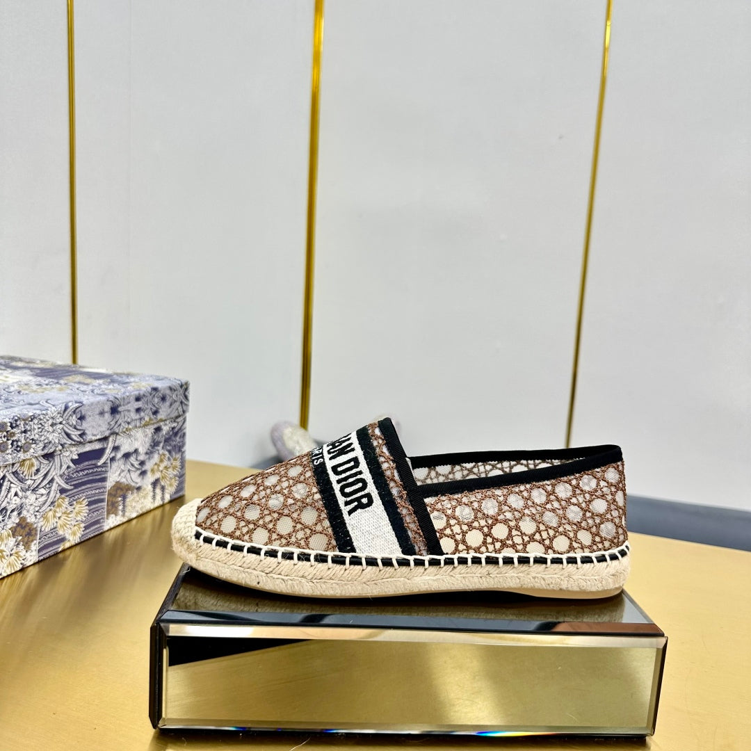 Dior Granville Embroidered Espadrille Flats
