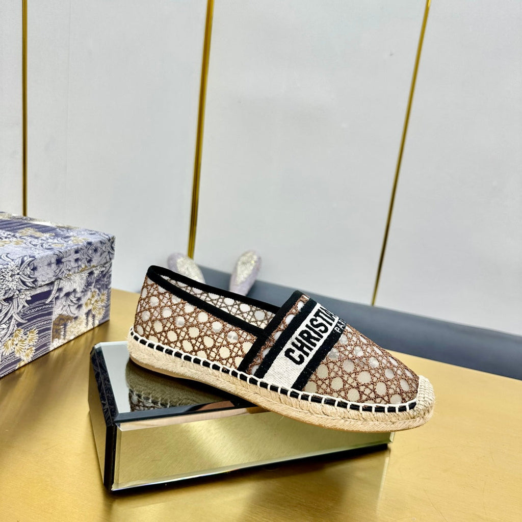 Dior Granville Embroidered Espadrille Flats