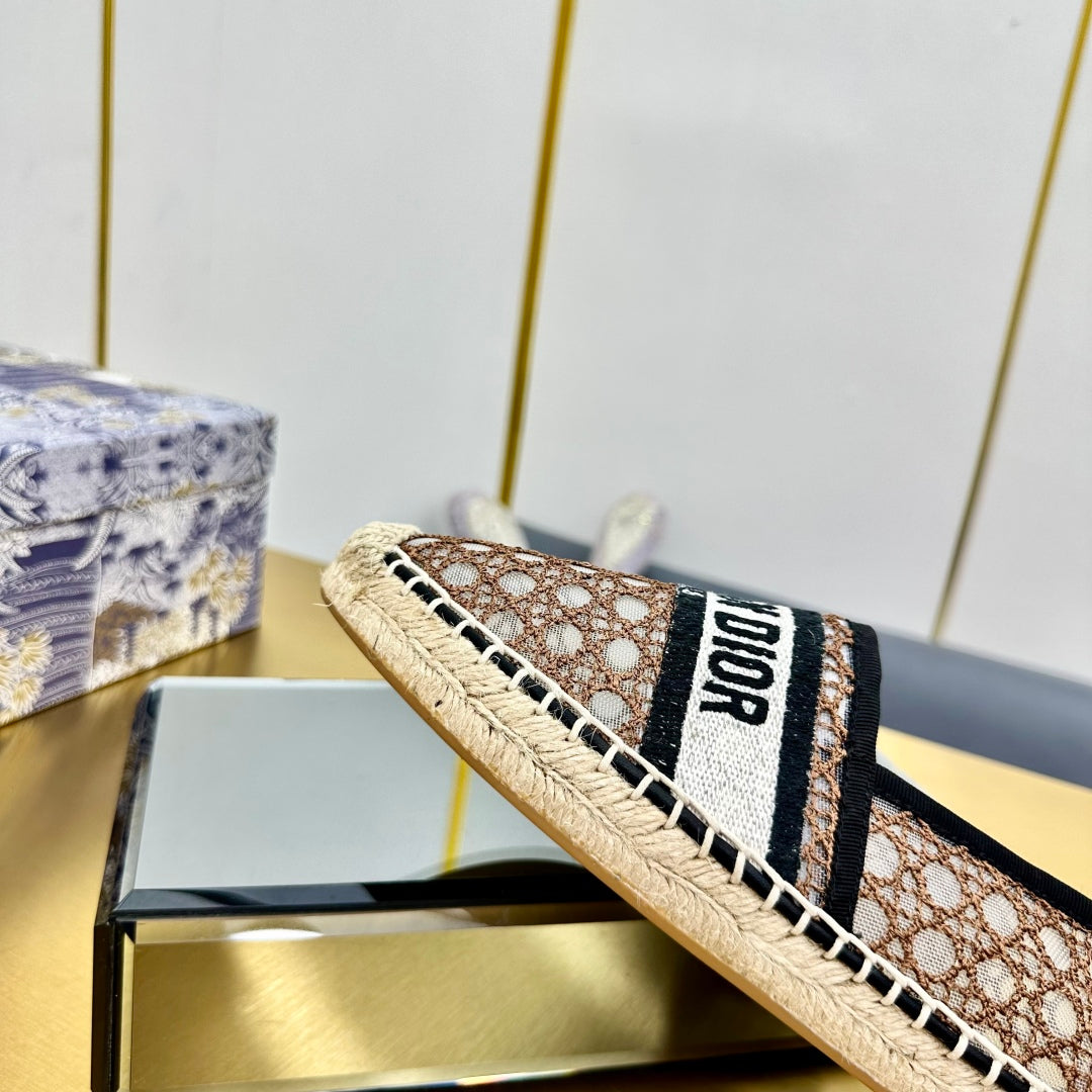 Dior Granville Embroidered Espadrille Flats