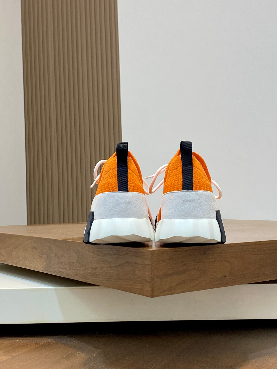 Hermès Suede and Denim Canvas Sneakers