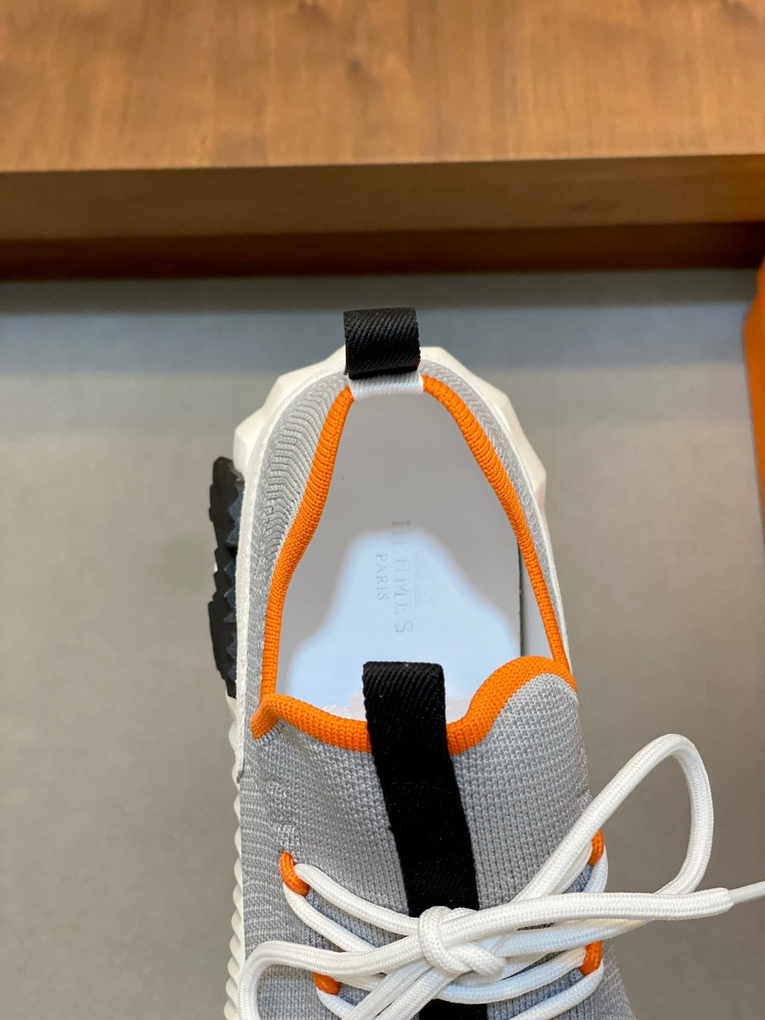 Hermès Suede and Denim Canvas Sneakers