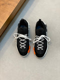 Hermès Suede and Denim Canvas Sneakers