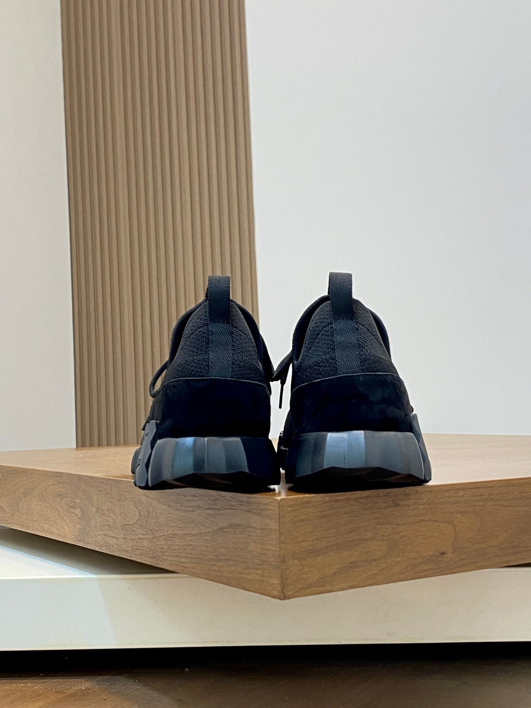 Hermès Suede and Denim Canvas Sneakers