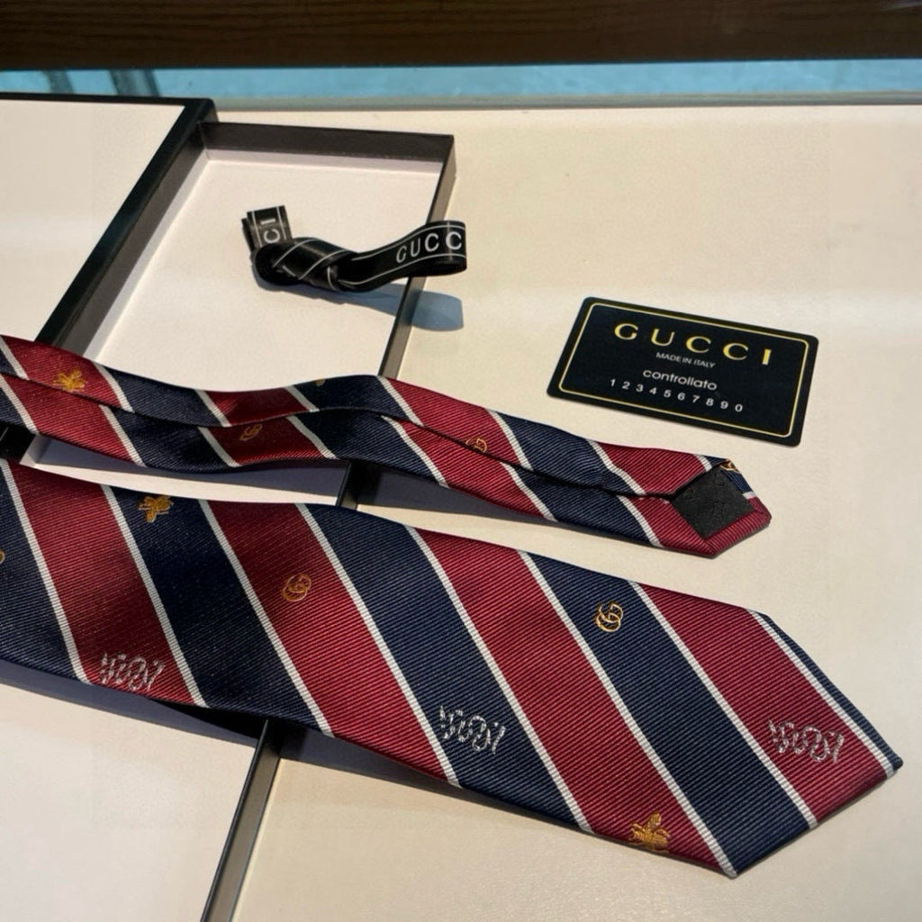 Gucci Men's Bee Silk Tie