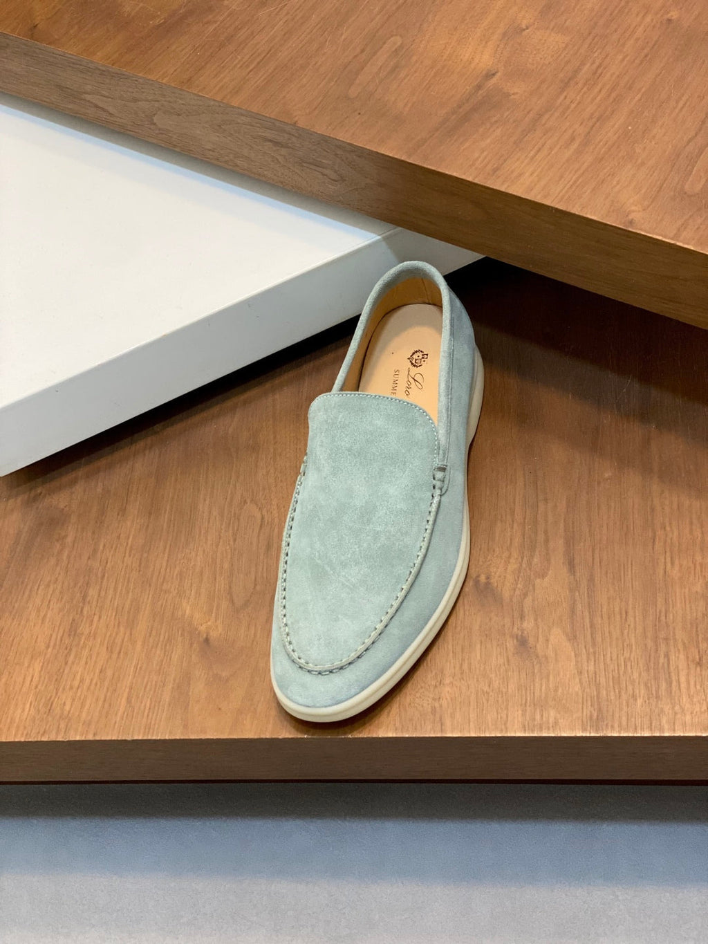 Loro Piana Unisex Suede Leather Loafers