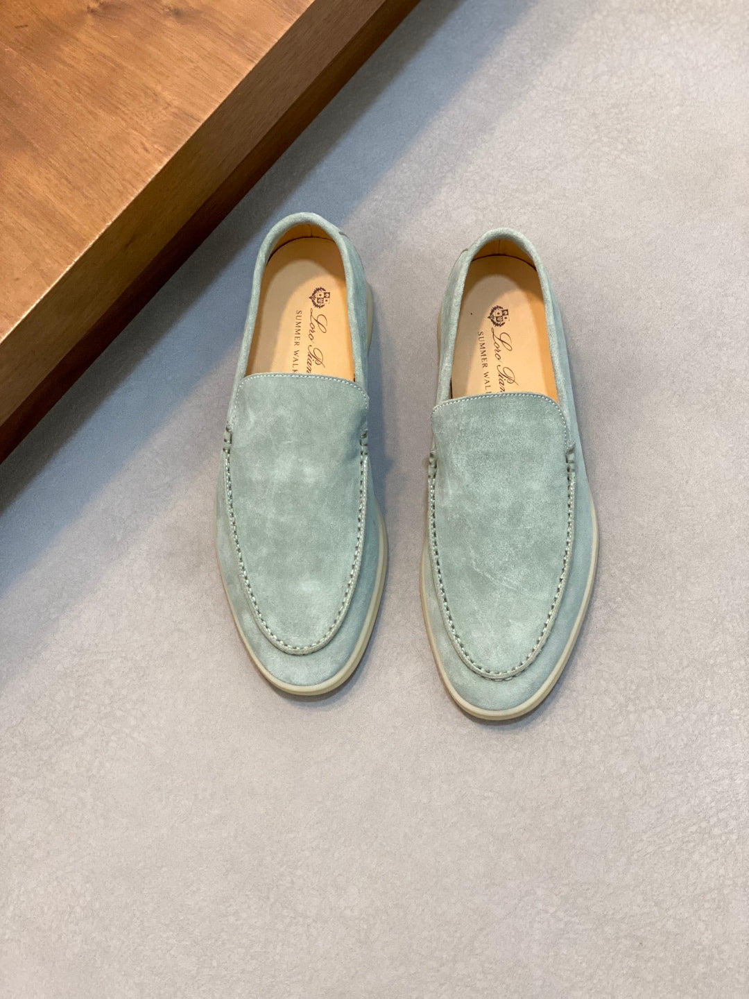 Loro Piana Unisex Suede Leather Loafers