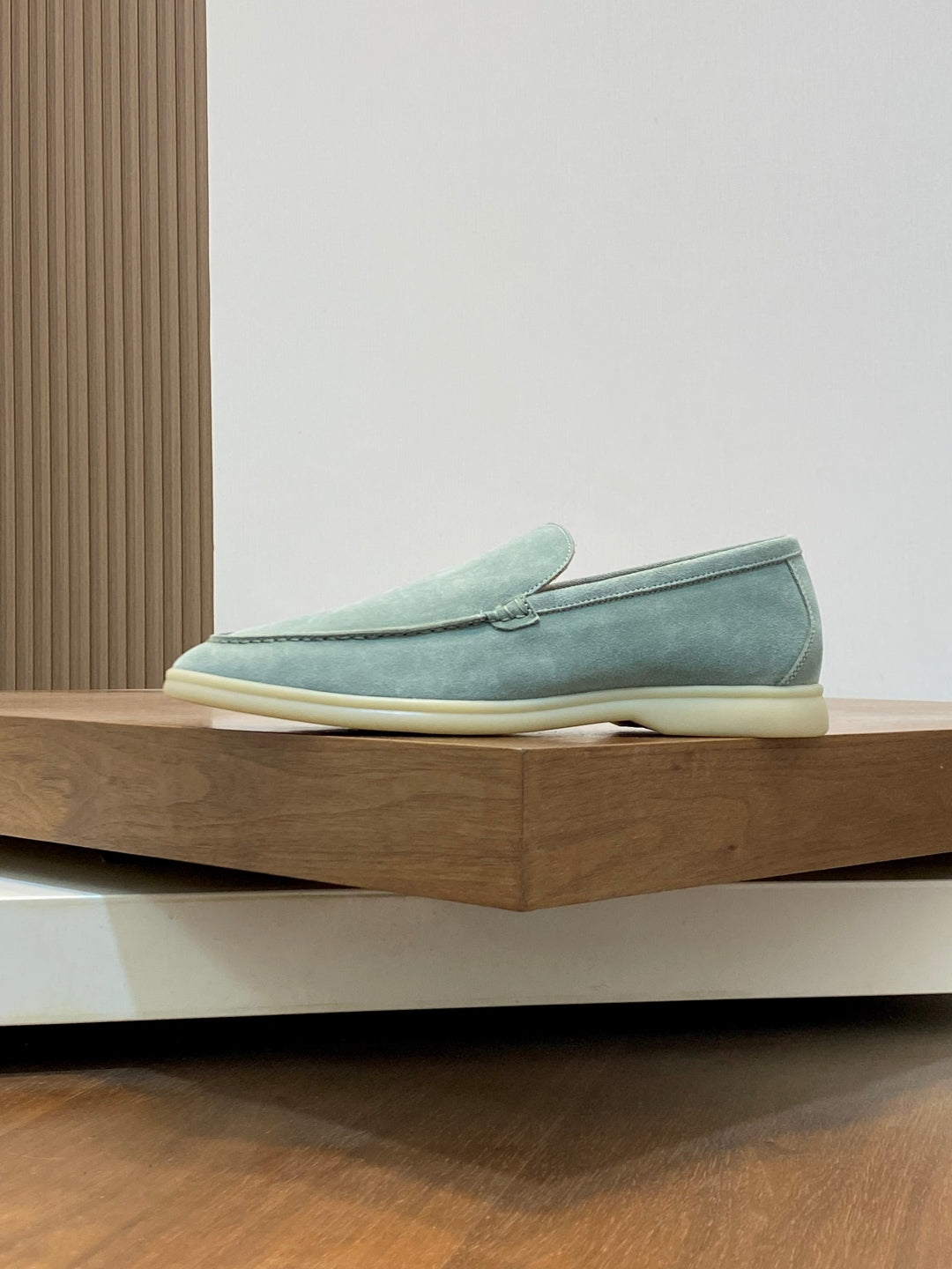 Loro Piana Unisex Suede Leather Loafers