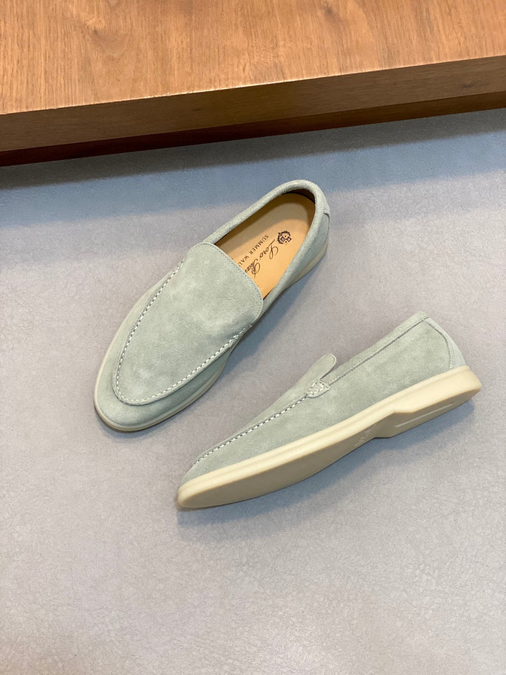 Loro Piana Unisex Suede Leather Loafers