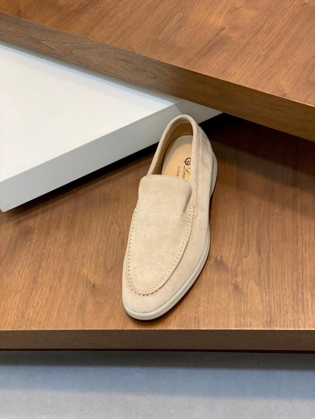 Loro Piana Unisex Suede Leather Loafers