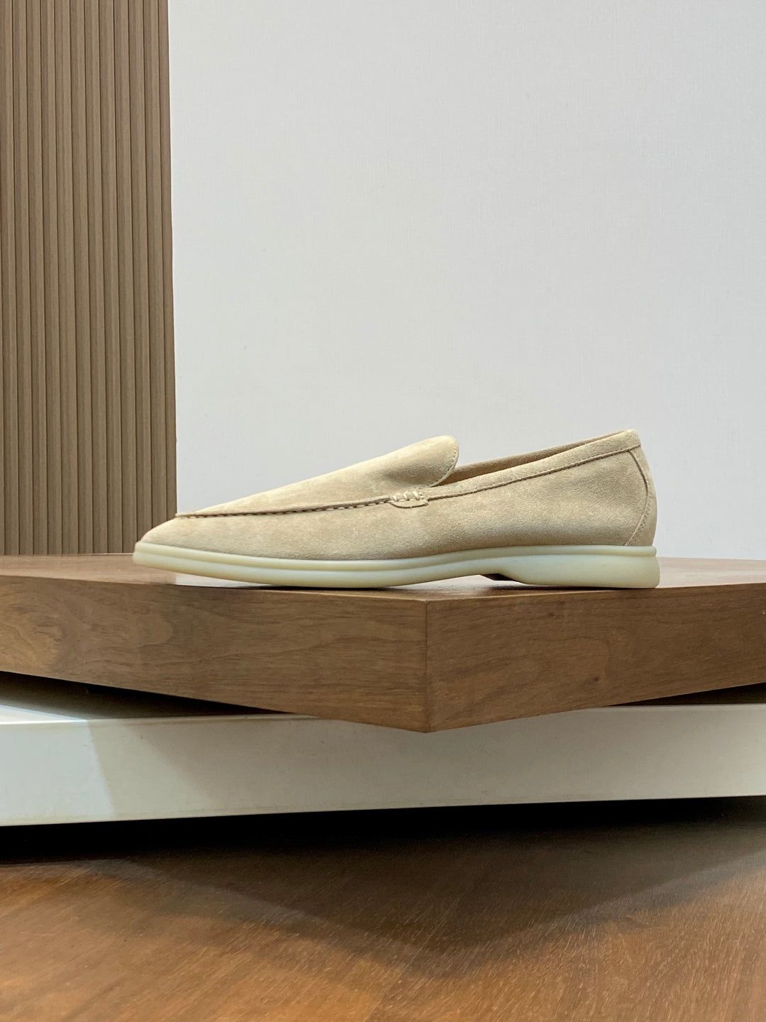 Loro Piana Unisex Suede Leather Loafers