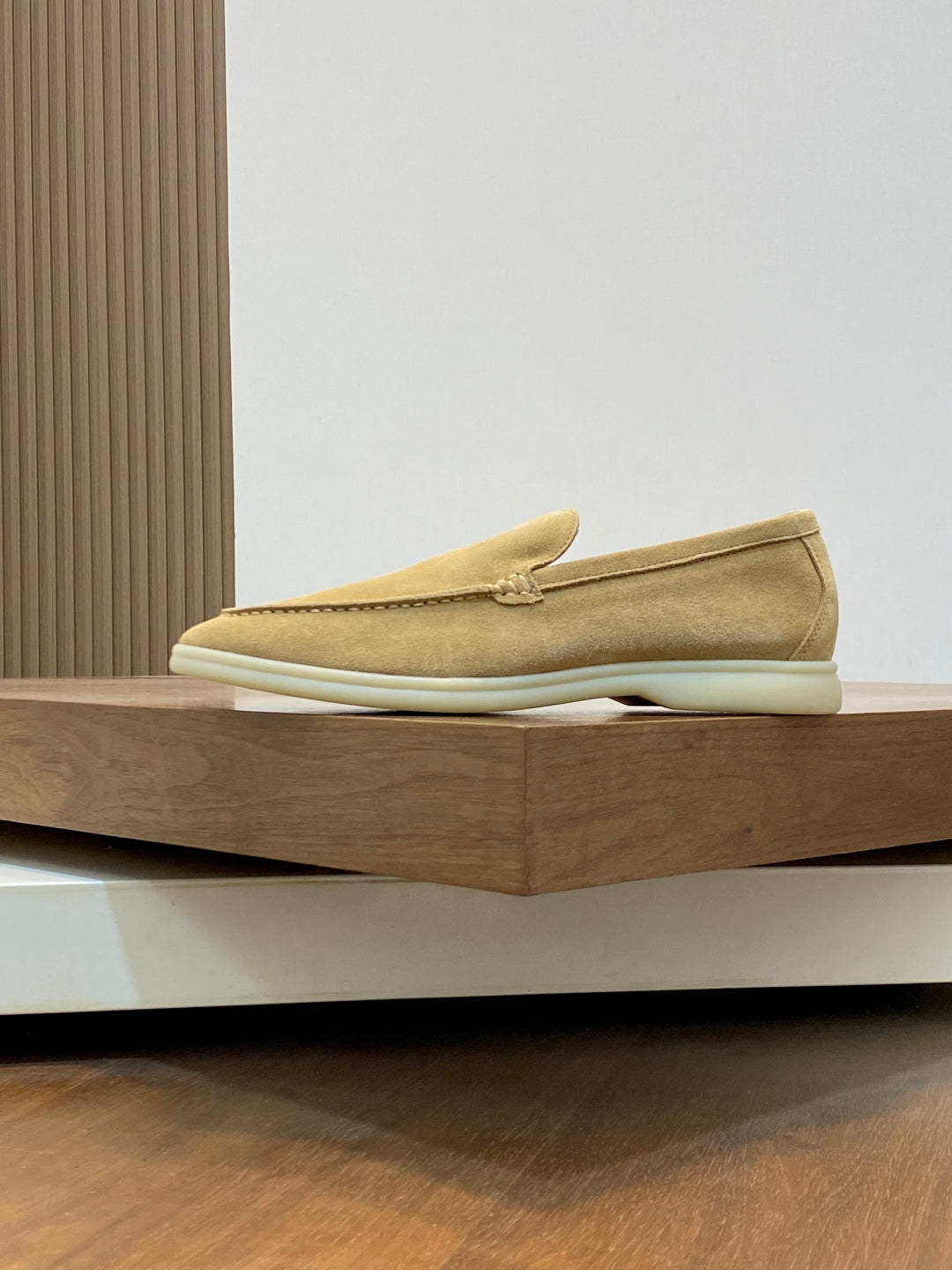 Loro Piana Unisex Suede Leather Loafers