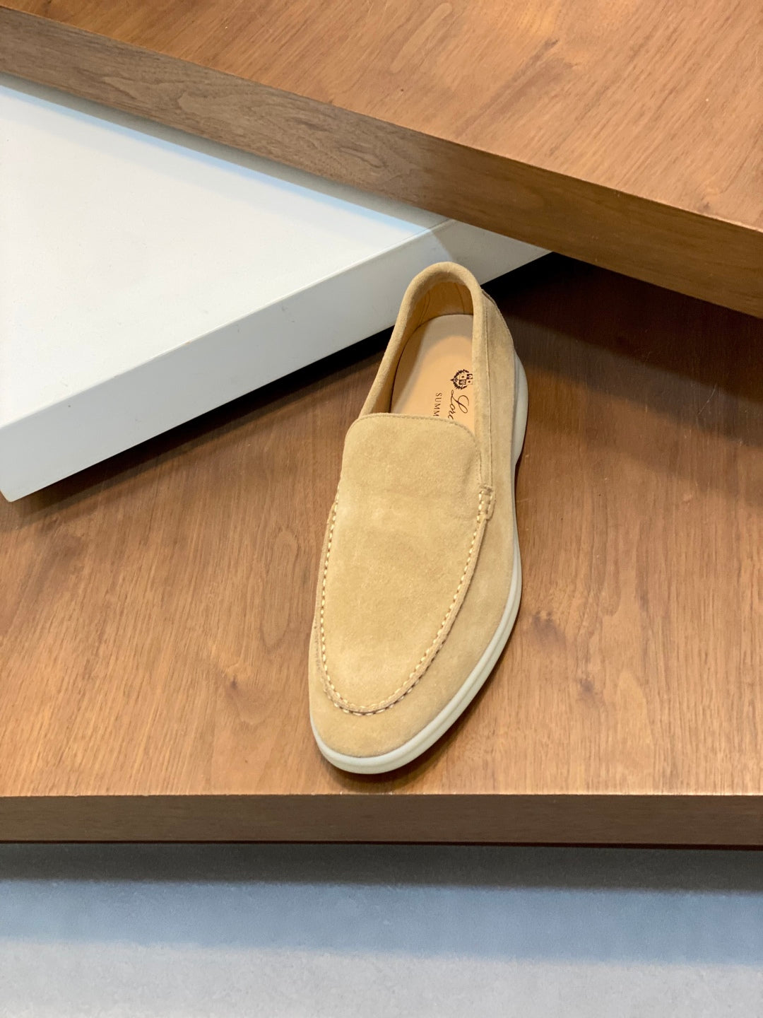 Loro Piana Unisex Suede Leather Loafers