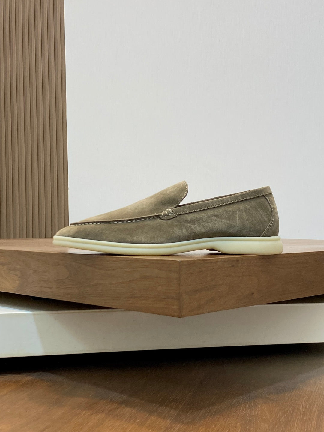 Loro Piana Unisex Suede Leather Loafers