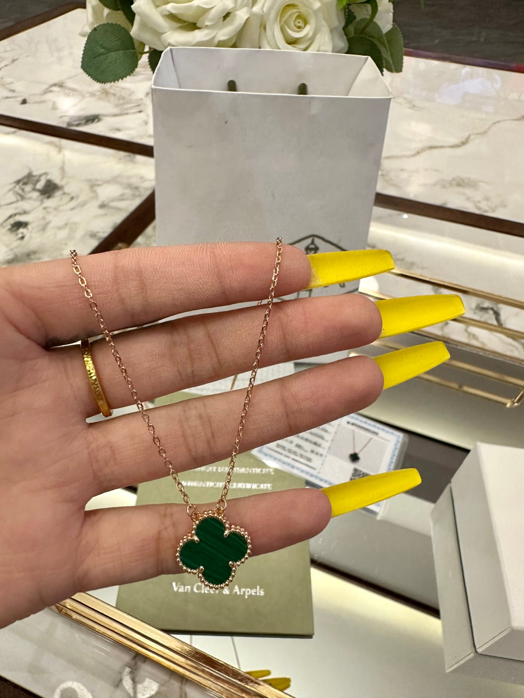Van Cleef & Arpels Single Flower Necklace