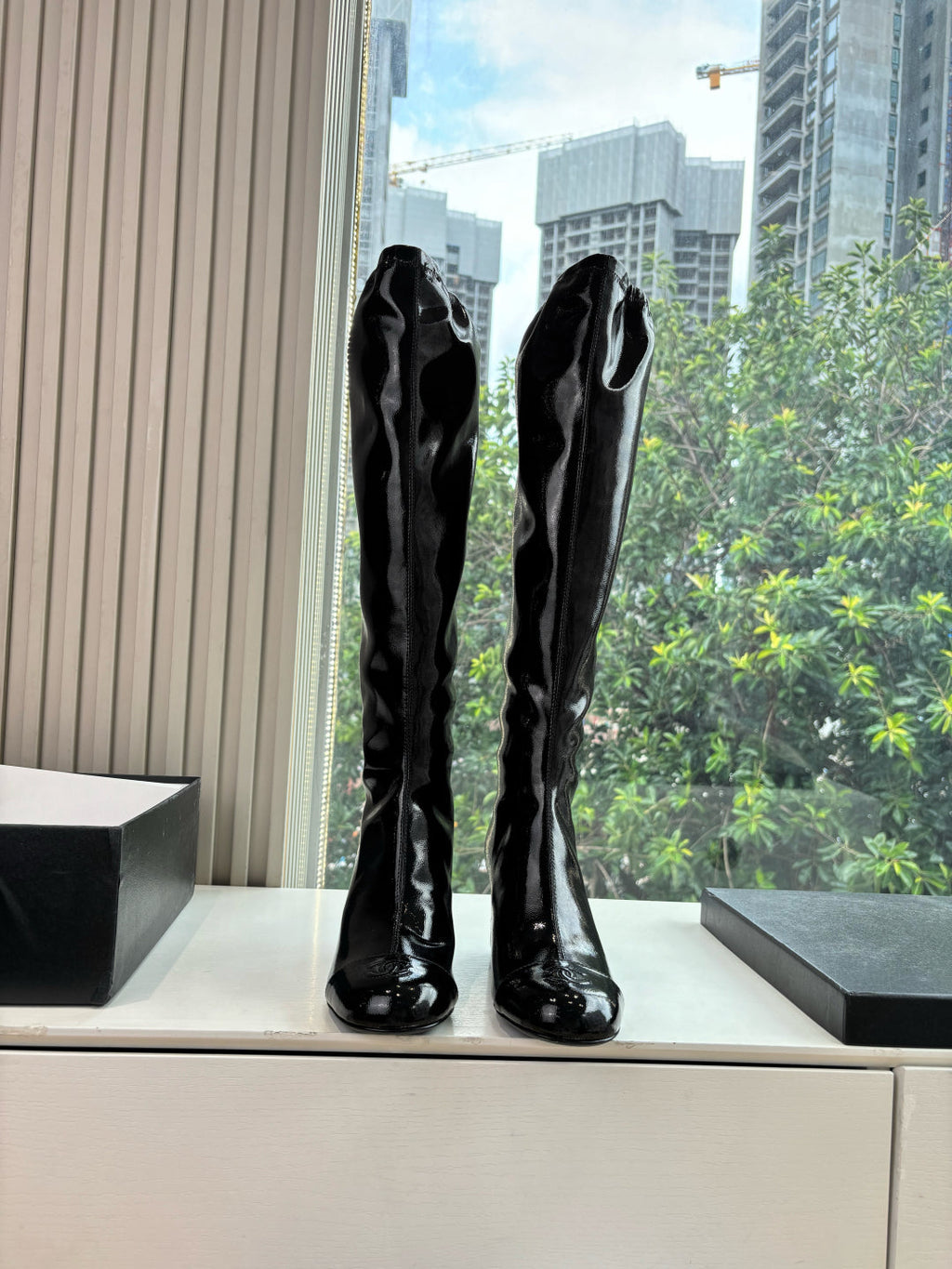 Chanel Patent Leather Combat Boots – Autumn/Winter Collection