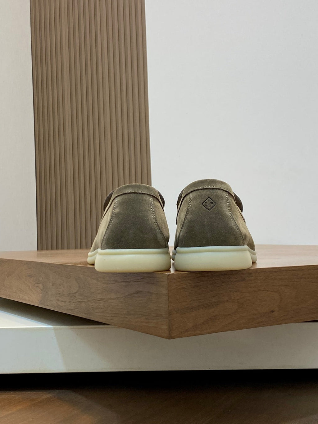 Loro Piana Suede Leather Slip-On Loafers