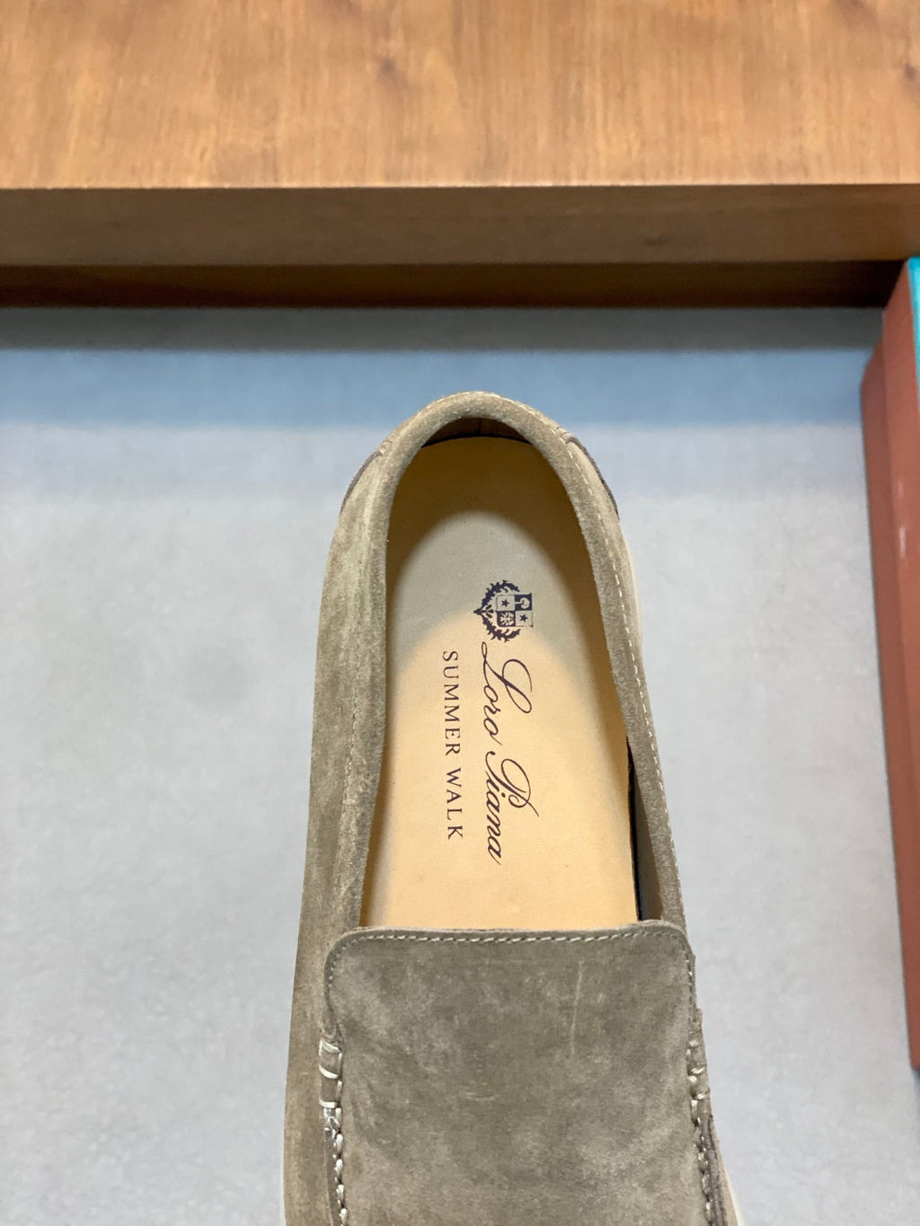 Loro Piana Suede Leather Slip-On Loafers