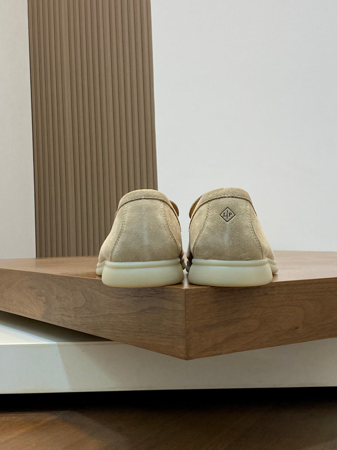 Loro Piana Suede Leather Slip-On Loafers