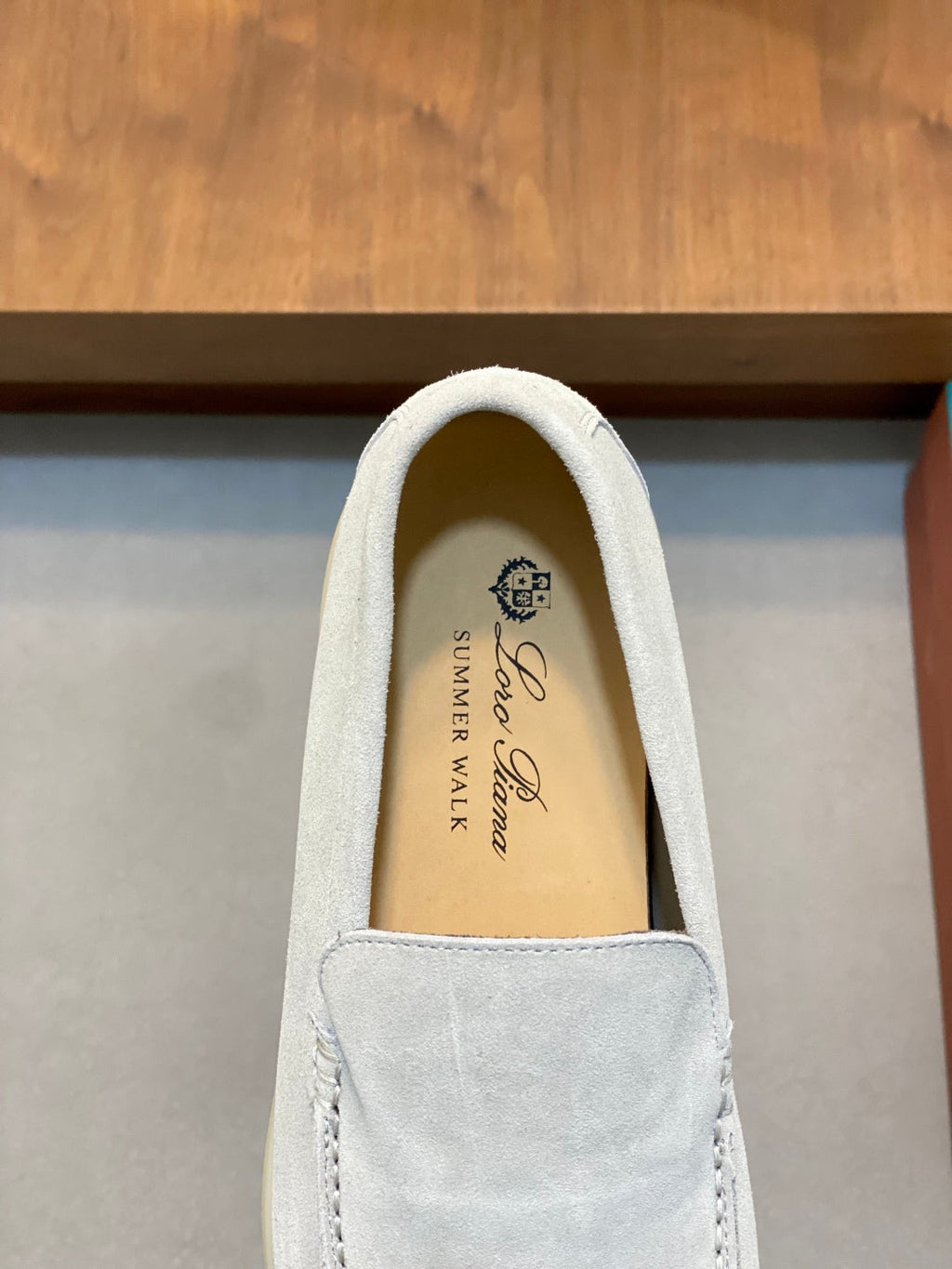Loro Piana Suede Leather Slip-On Loafers