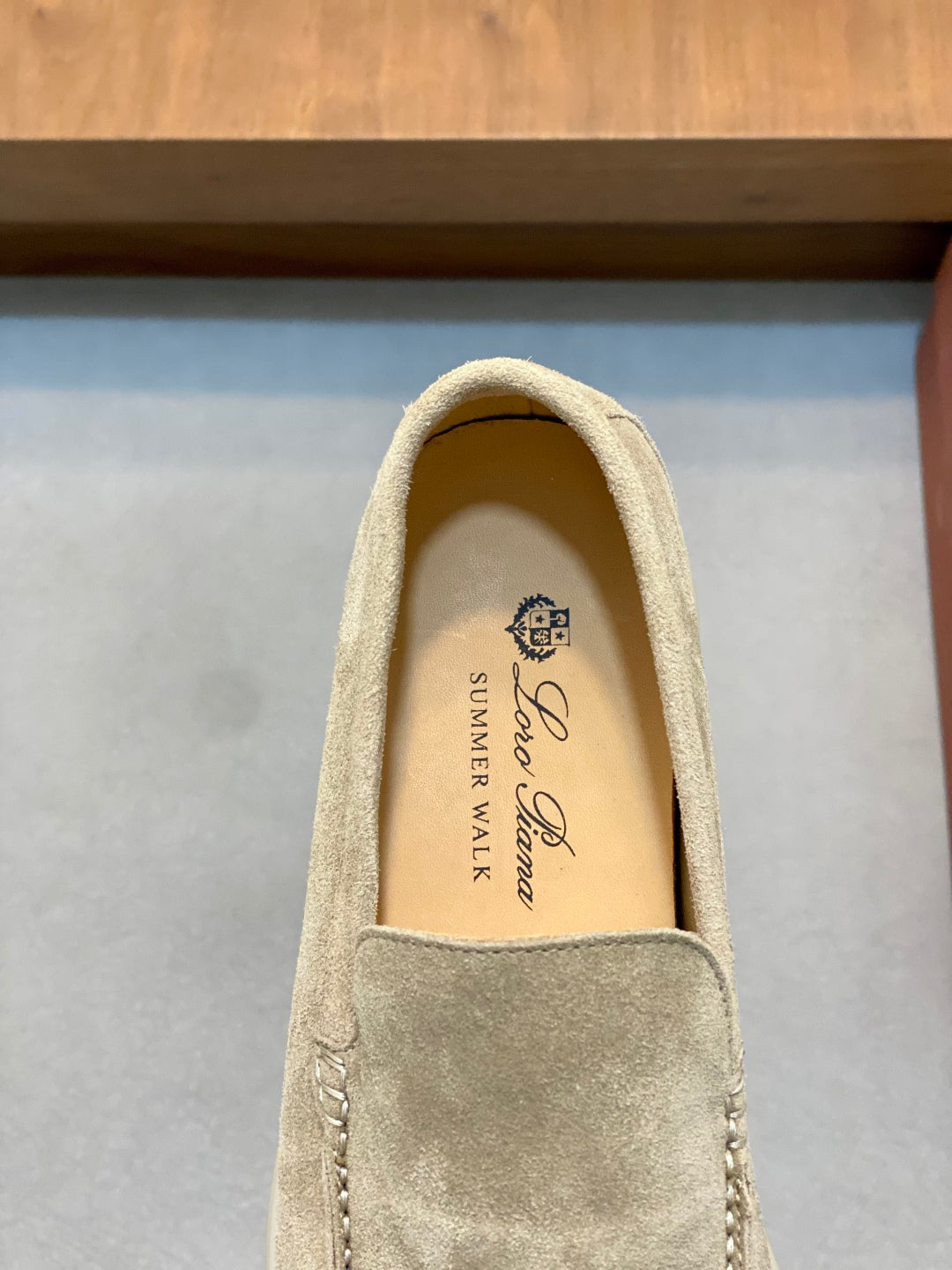 Loro Piana Suede Leather Slip-On Loafers