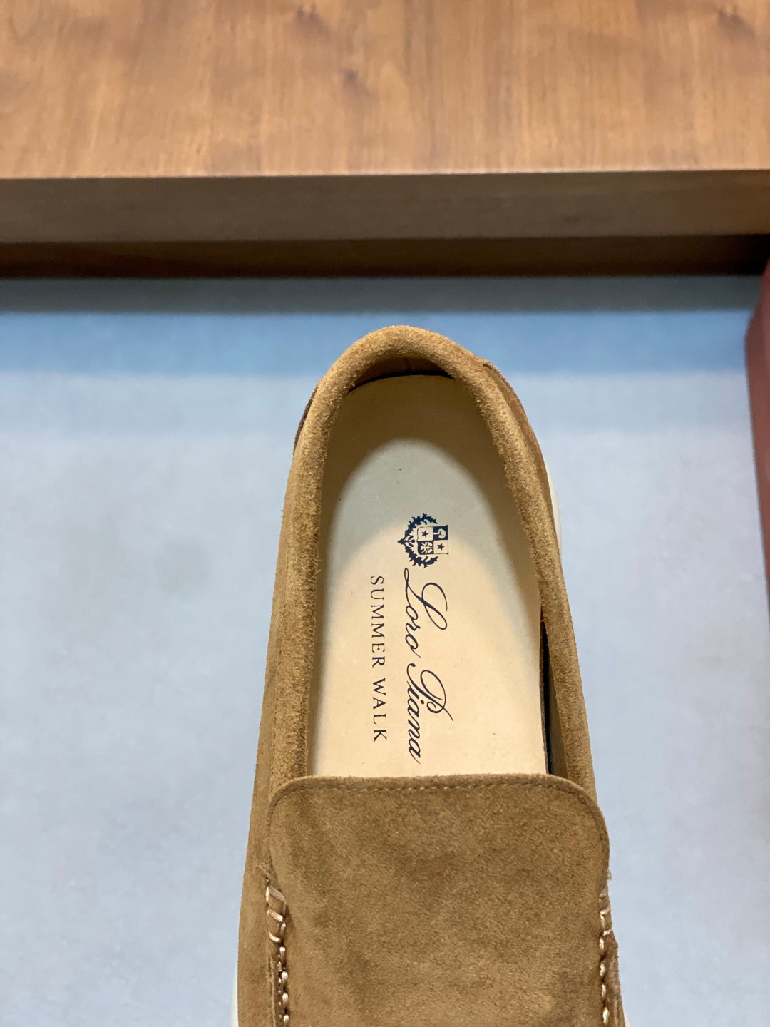 Loro Piana Suede Leather Slip-On Loafers