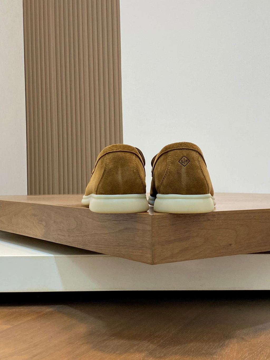 Loro Piana Suede Leather Slip-On Loafers