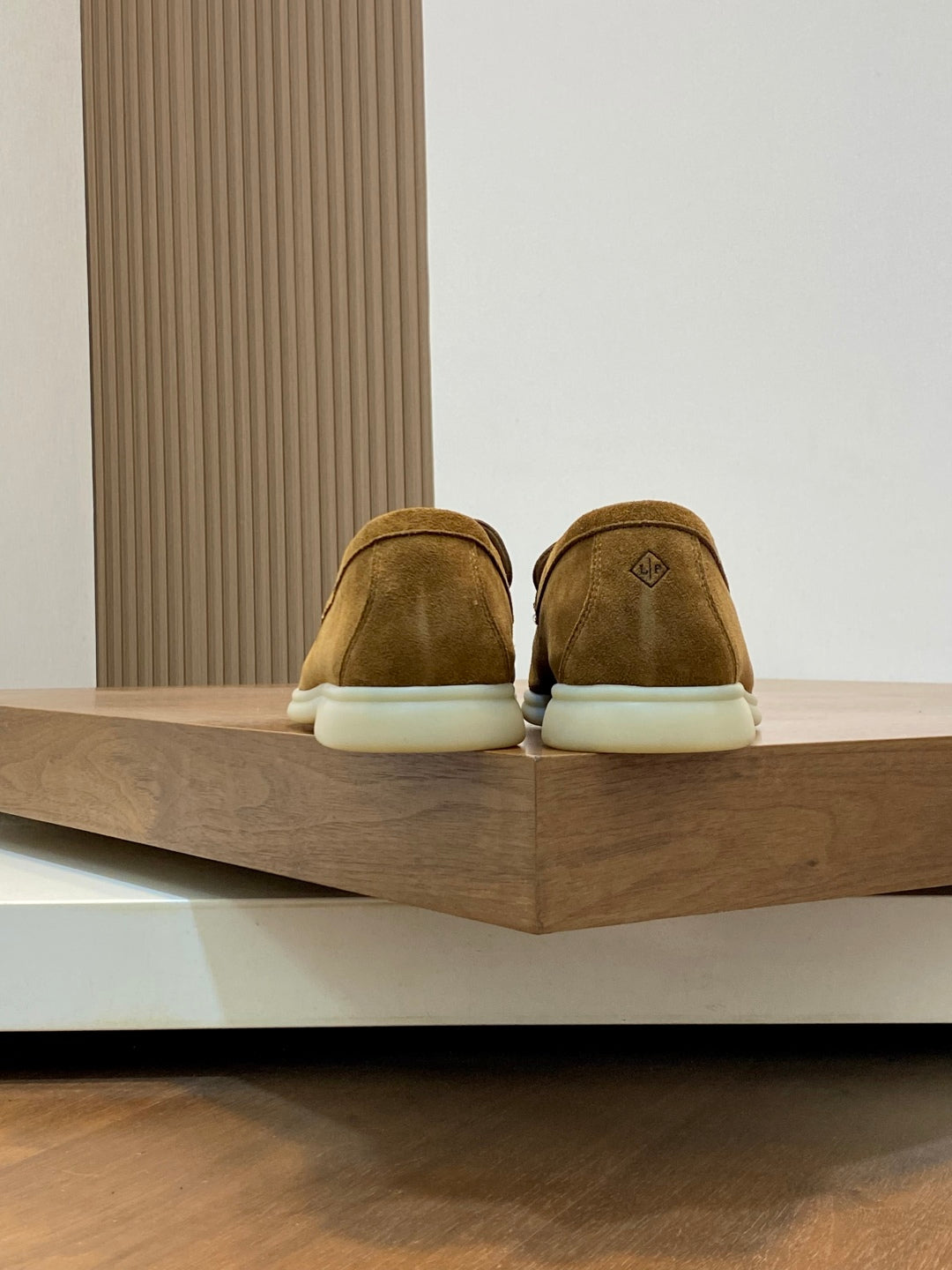 Loro Piana Suede Leather Slip-On Loafers