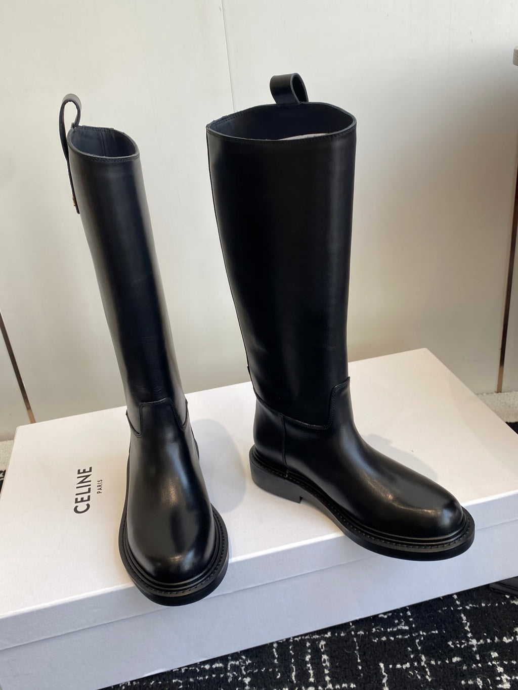Celine Triomphe Equestrian Ankle Boots – 2025FW