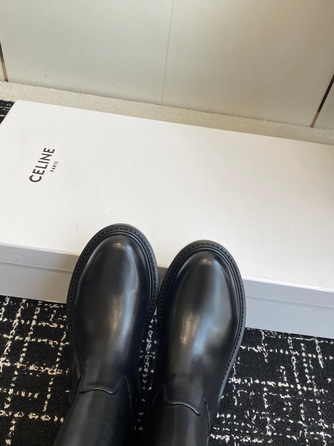 Celine Triomphe Equestrian Ankle Boots – 2025FW