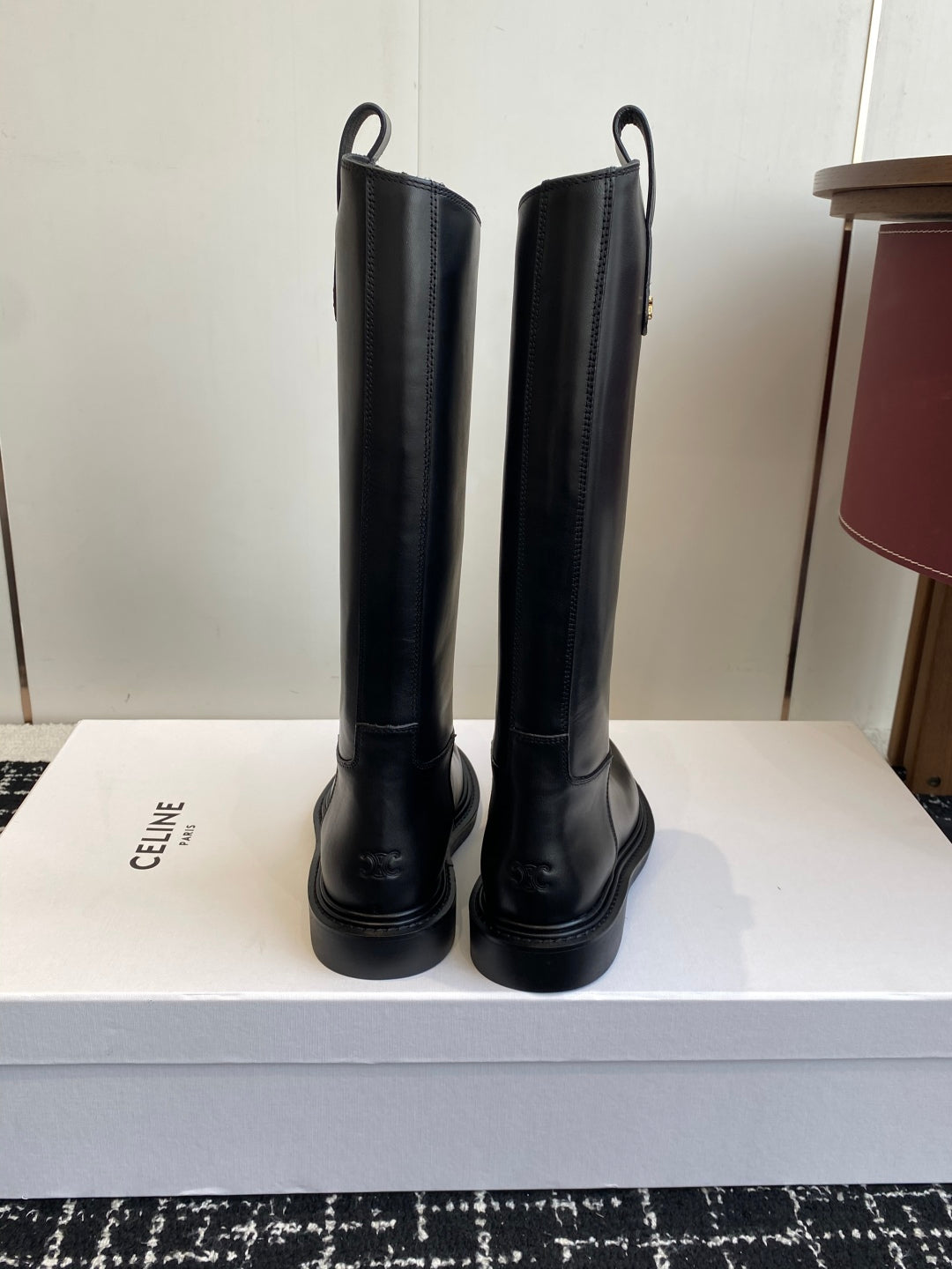 Celine Triomphe Equestrian Ankle Boots – 2025FW