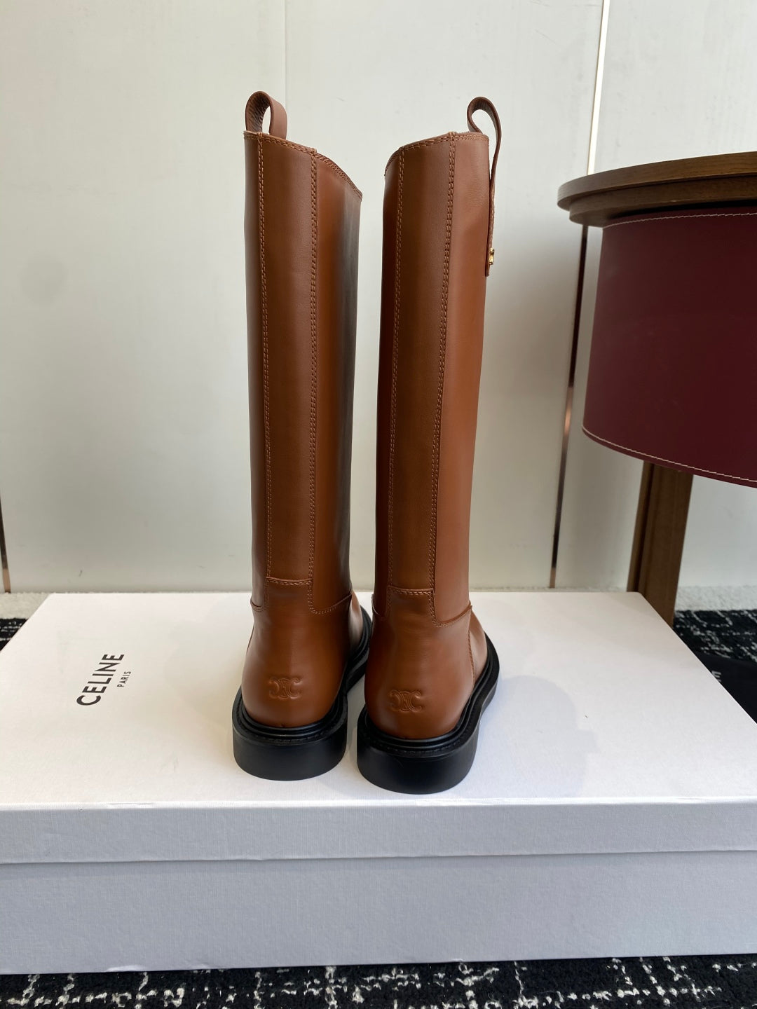 Celine Triomphe Equestrian Ankle Boots – 2025FW