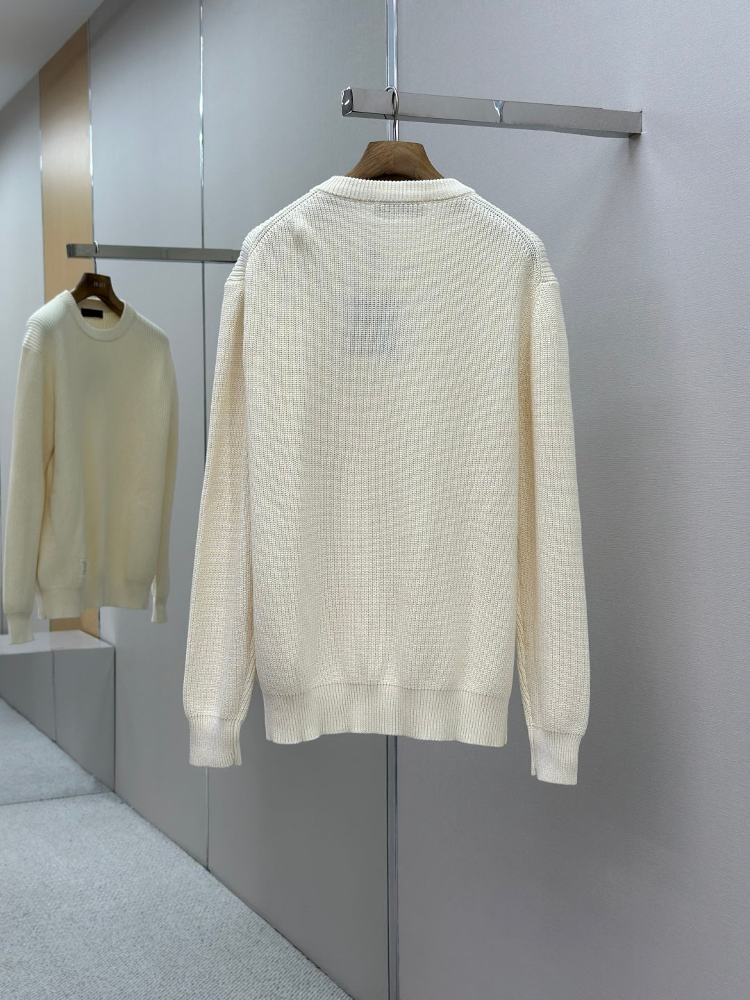 Louis Vuitton Logo Embroidered Knit Sweater