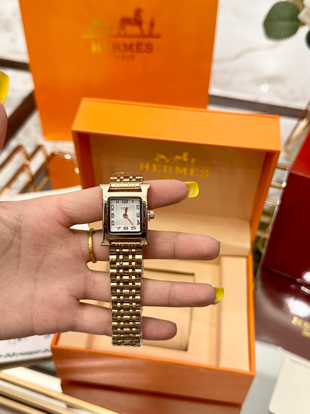 Hermès Small Square Luxury Watch