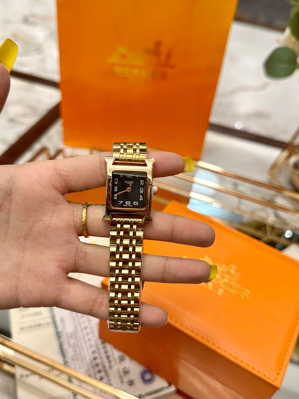 Hermès Small Square Luxury Watch