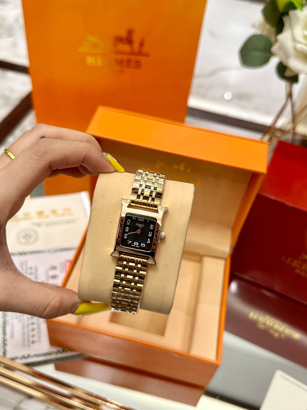 Hermès Small Square Luxury Watch
