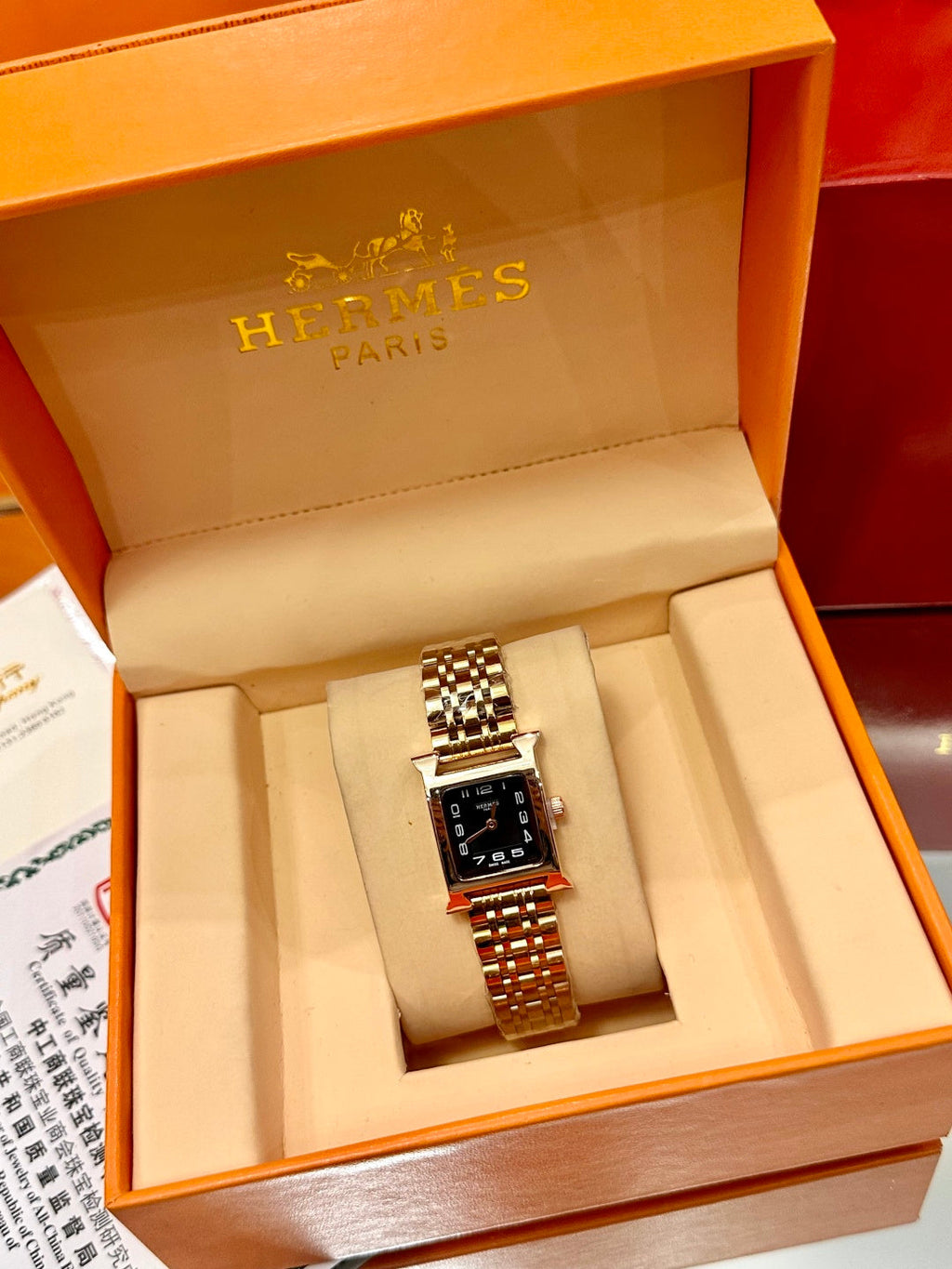Hermès Small Square Luxury Watch