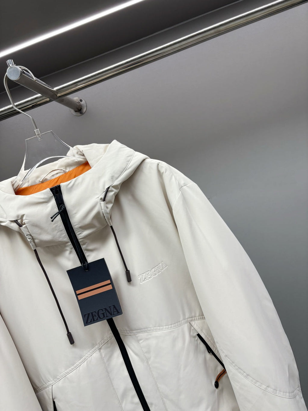 Zegna Letter Embossed Down Jacket
