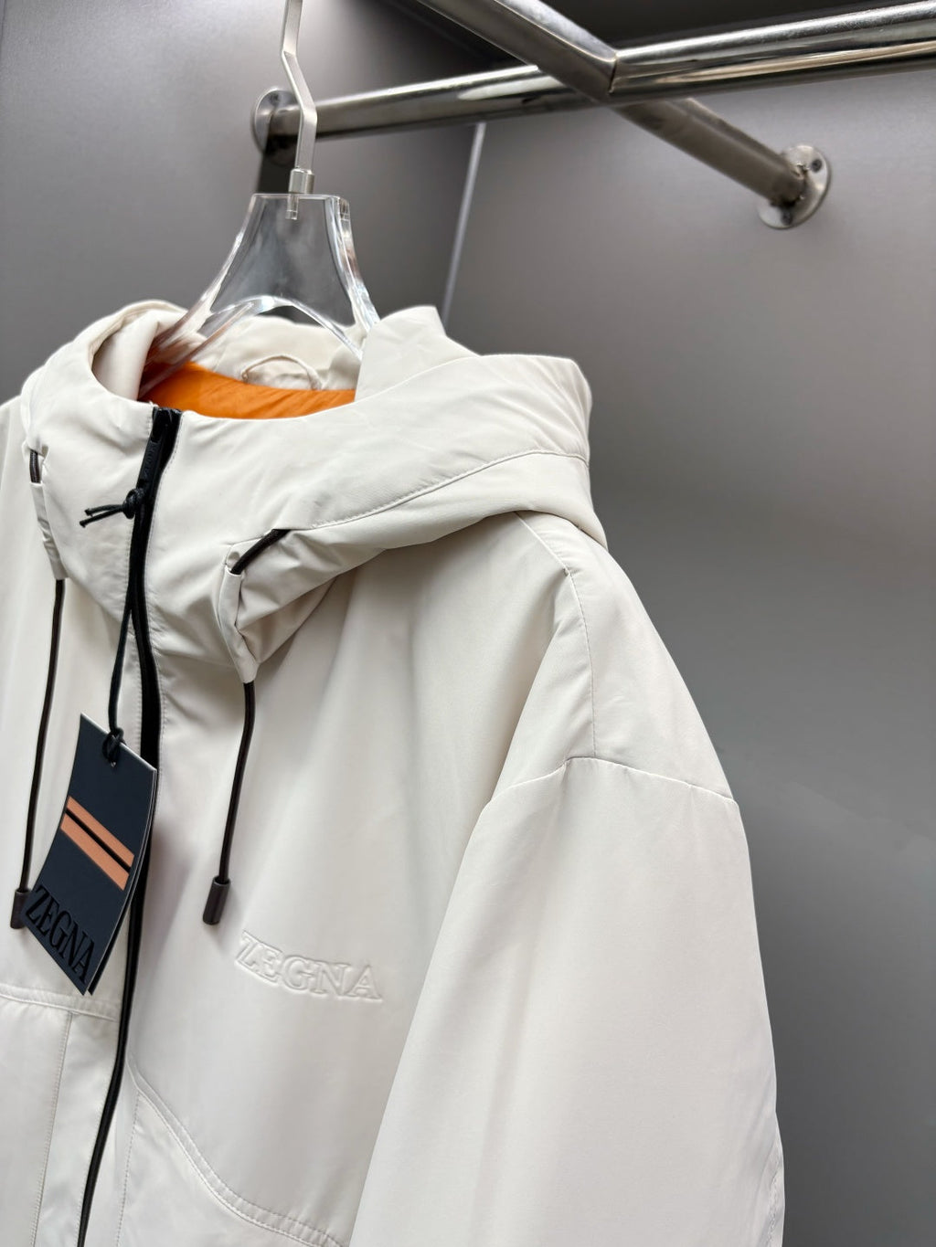 Zegna Letter Embossed Down Jacket