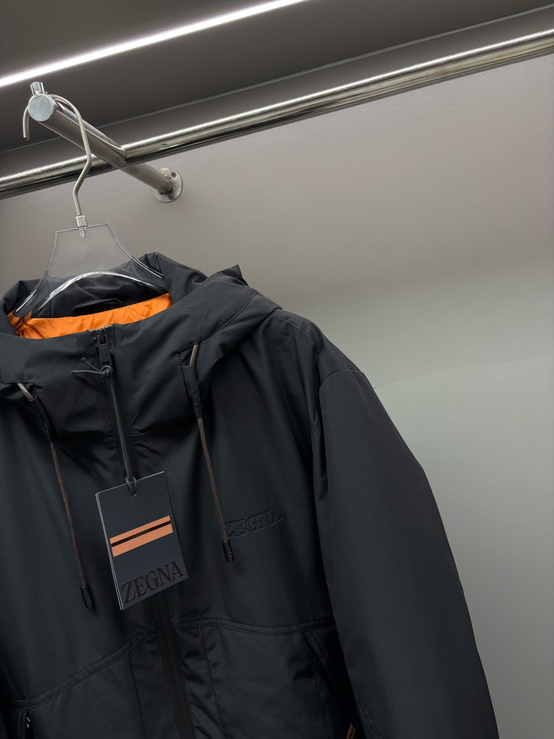 Zegna Letter Embossed Down Jacket