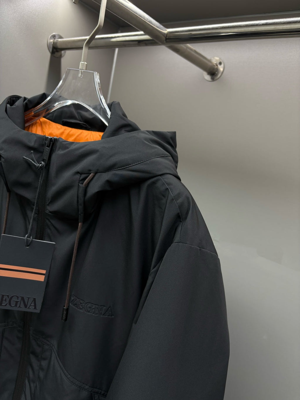 Zegna Letter Embossed Down Jacket