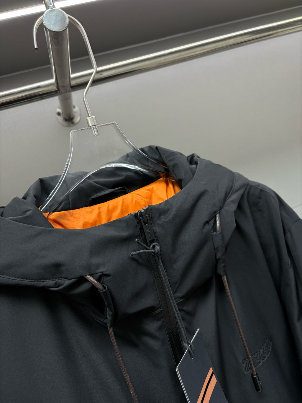 Zegna Letter Embossed Down Jacket