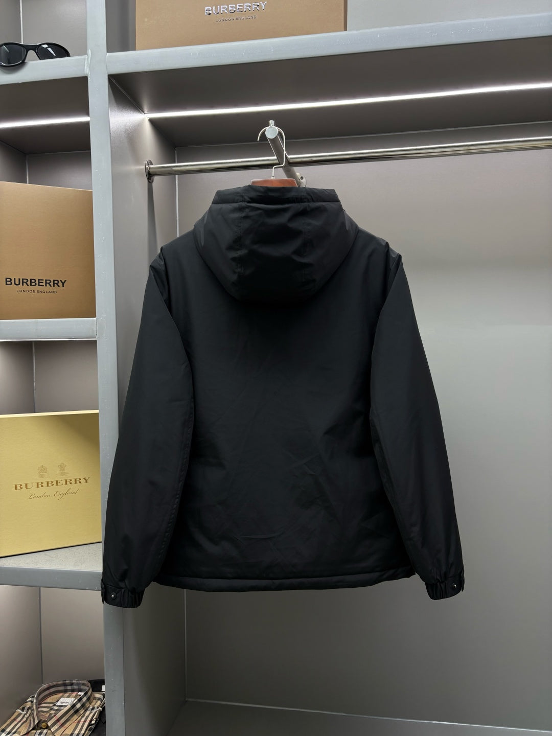 Zegna Letter Embroidered Down Jacket