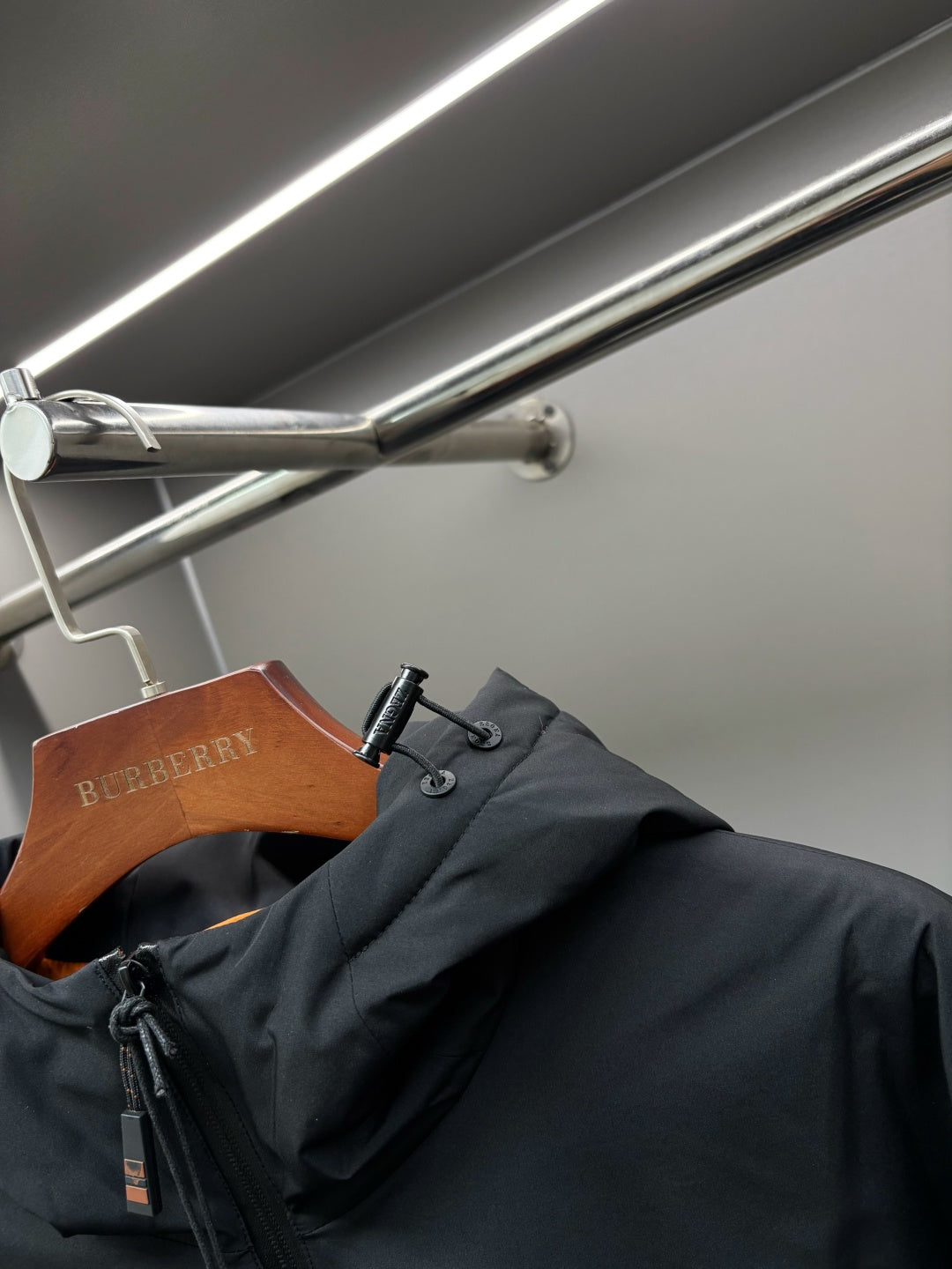 Zegna Letter Embroidered Down Jacket