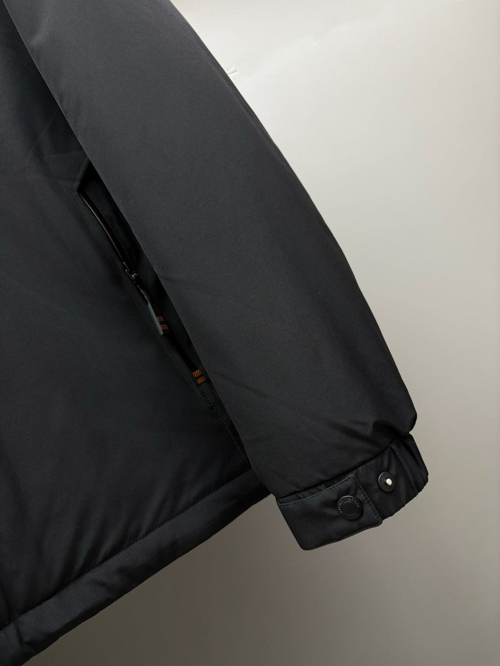 Zegna Letter Embroidered Down Jacket