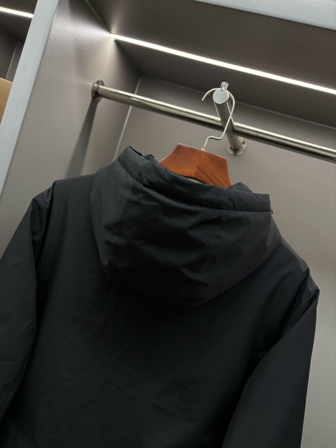 Zegna Letter Embroidered Down Jacket