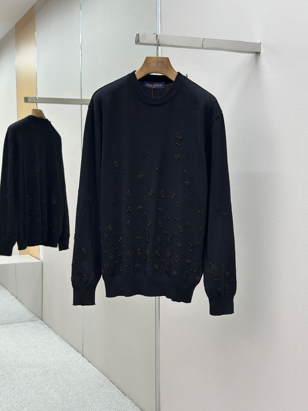 Louis Vuitton Gradient Beaded Crewneck Sweater – 25FW
