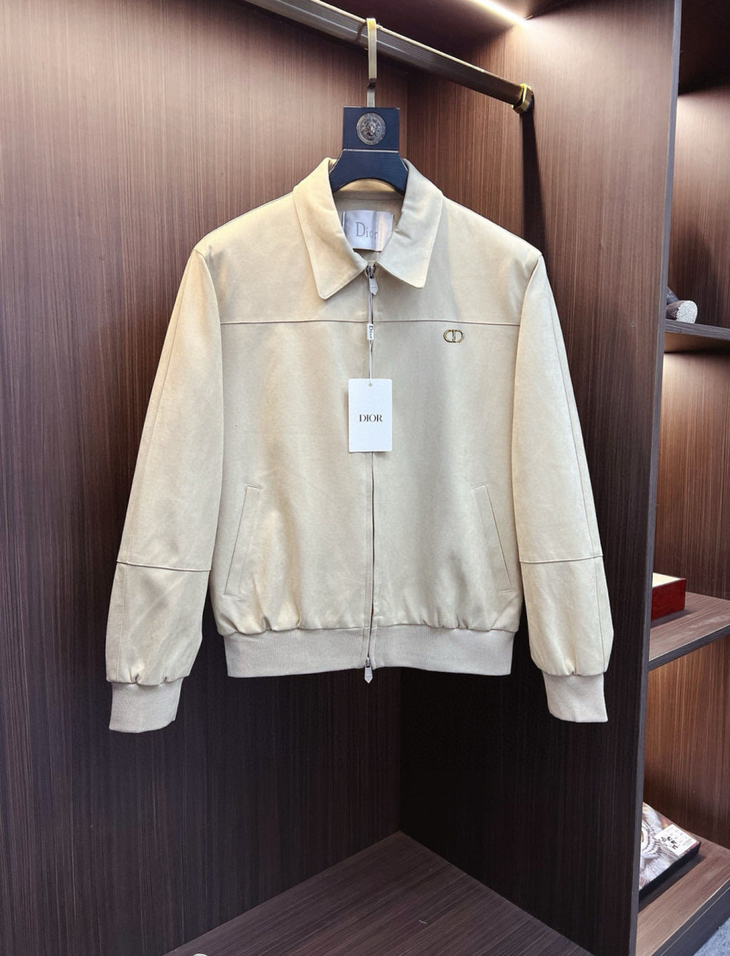 Dior Classic Men's Suede Bomber Jacket